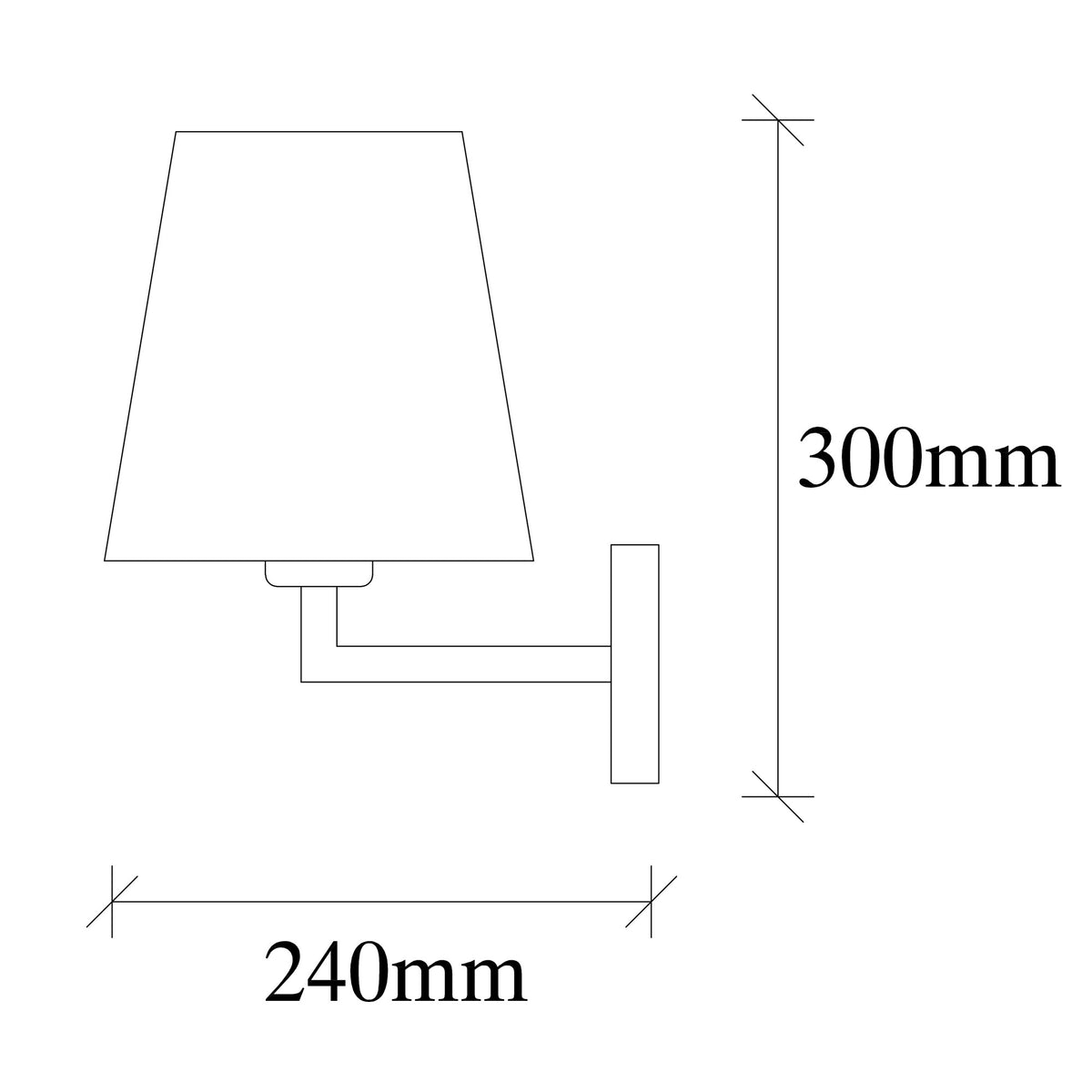 Wall lamps - Wall lamp Gold Fabric Ashburn - Dimehouse