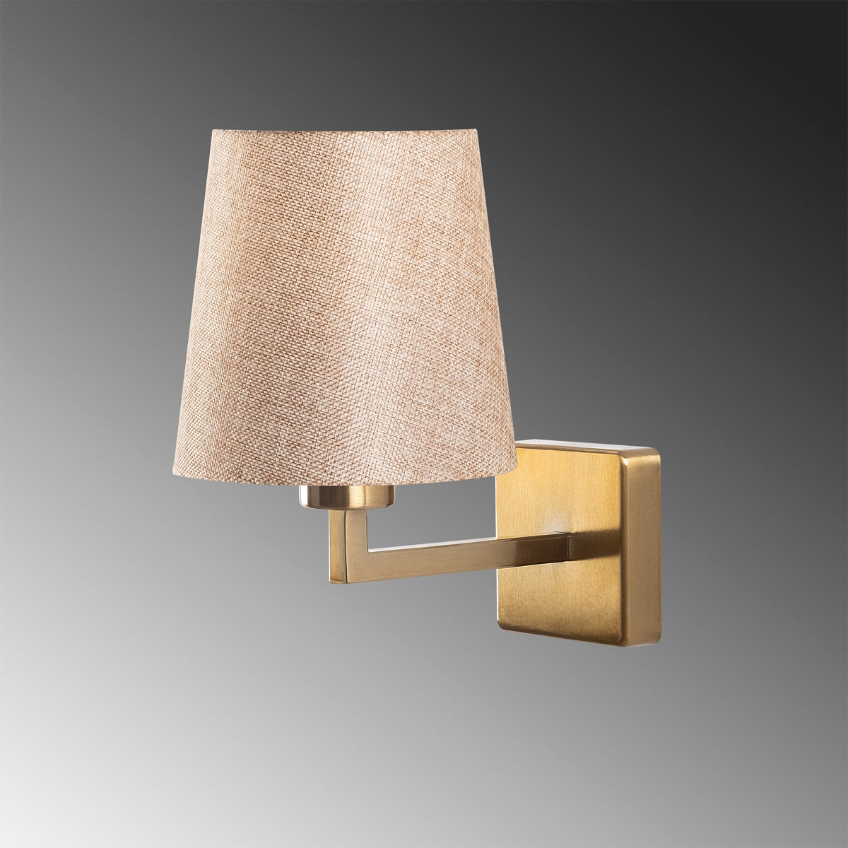 Wall lamps - Wall lamp Gold Fabric Ashburn - Dimehouse