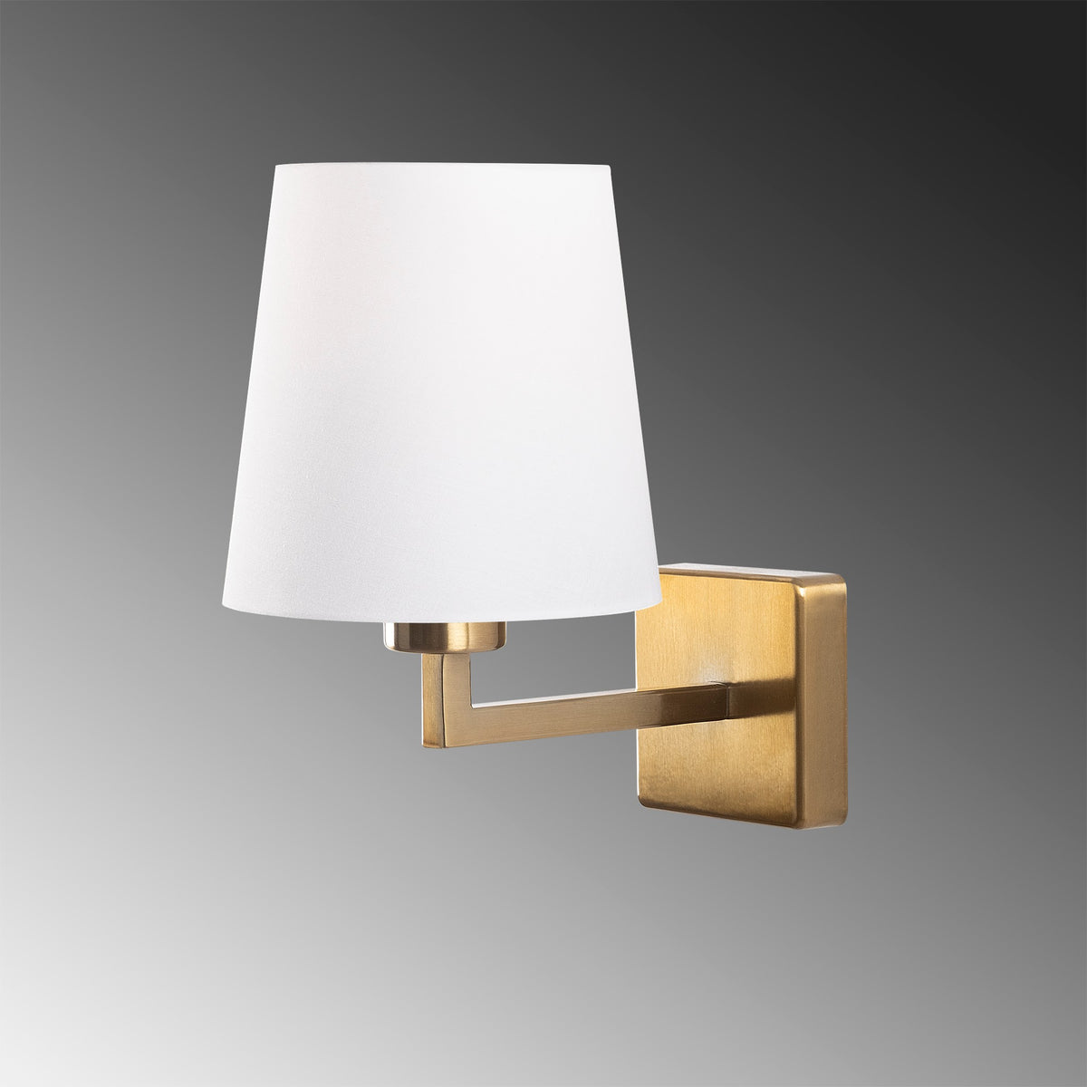 Wall lamps - Wall lamp White Fabric Ashburn - Dimehouse