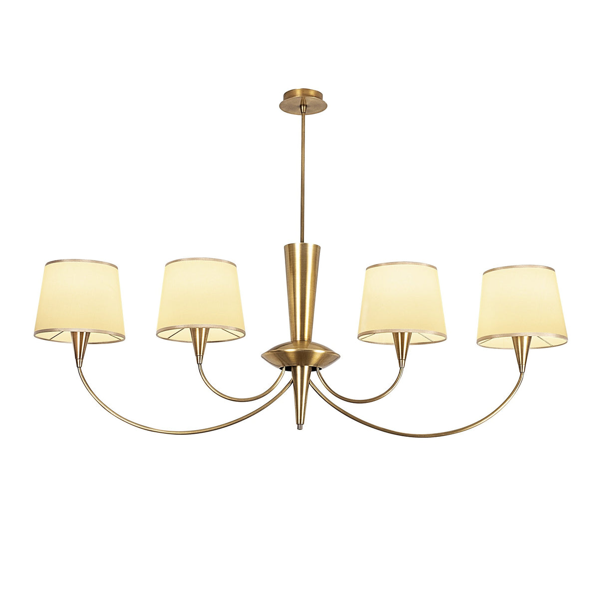 Hanging lamps - Hanging lamp Copper-colored Fabric Arboria - Dimehouse
