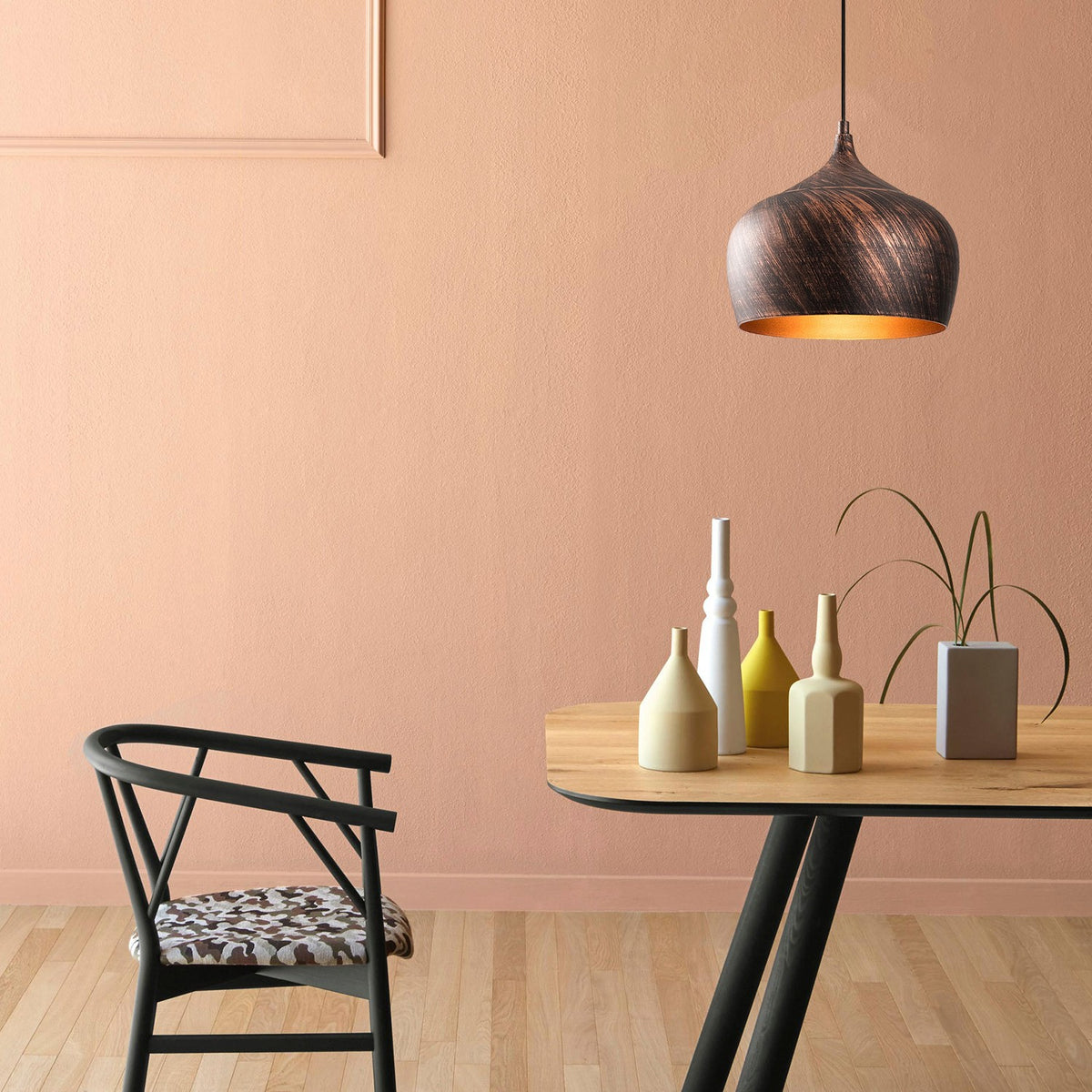 Hanging lamps - Hanging lamp Copper-coloured Metal Forge - Dimehouse