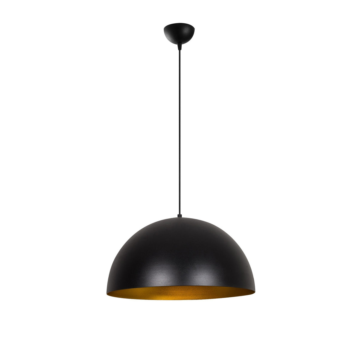 Hanging lamps - Hanging lamp 50 cm Black Gold Metal Echelon - Dimehouse