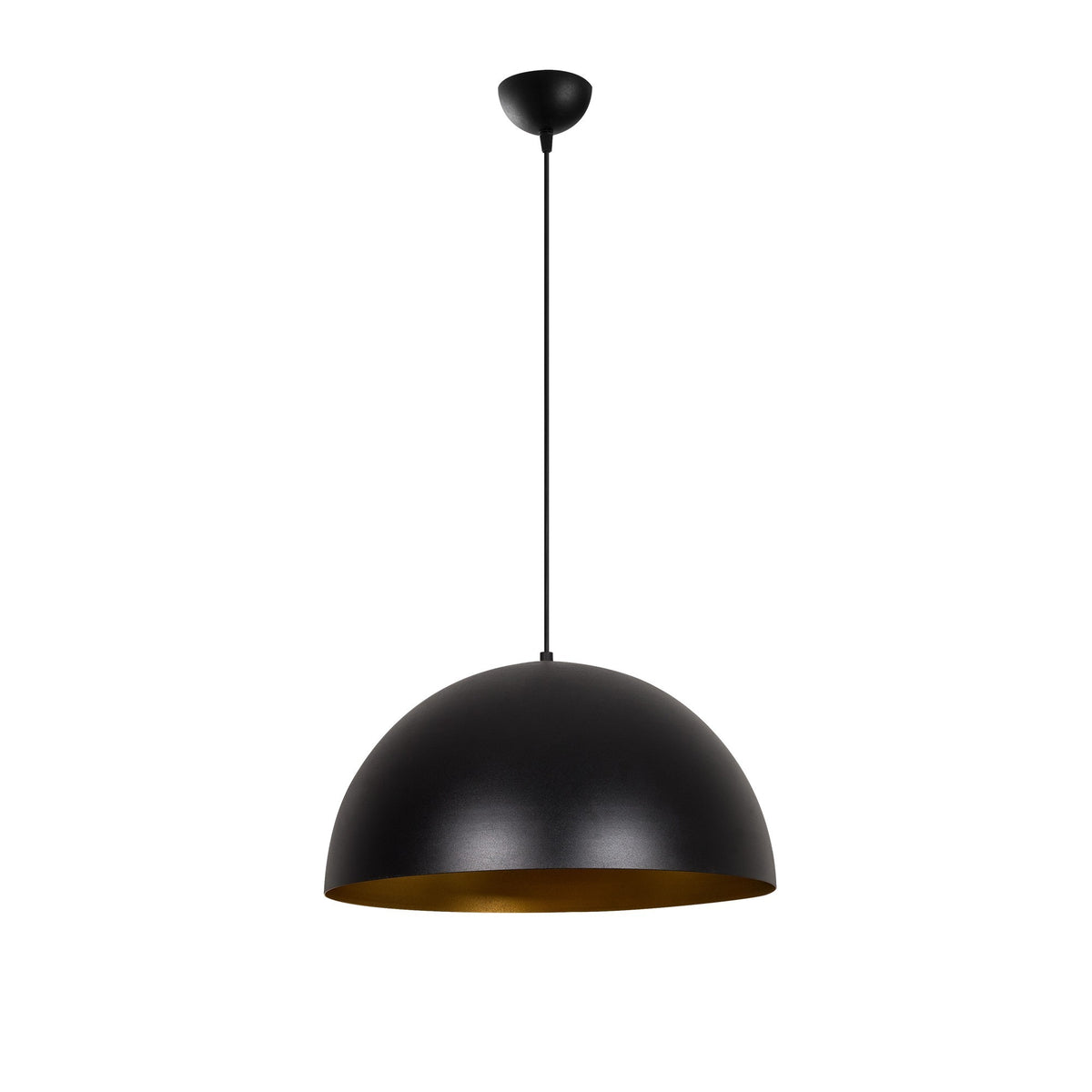 Hanging lamps - Hanging lamp 50 cm Black Gold Metal Echelon - Dimehouse