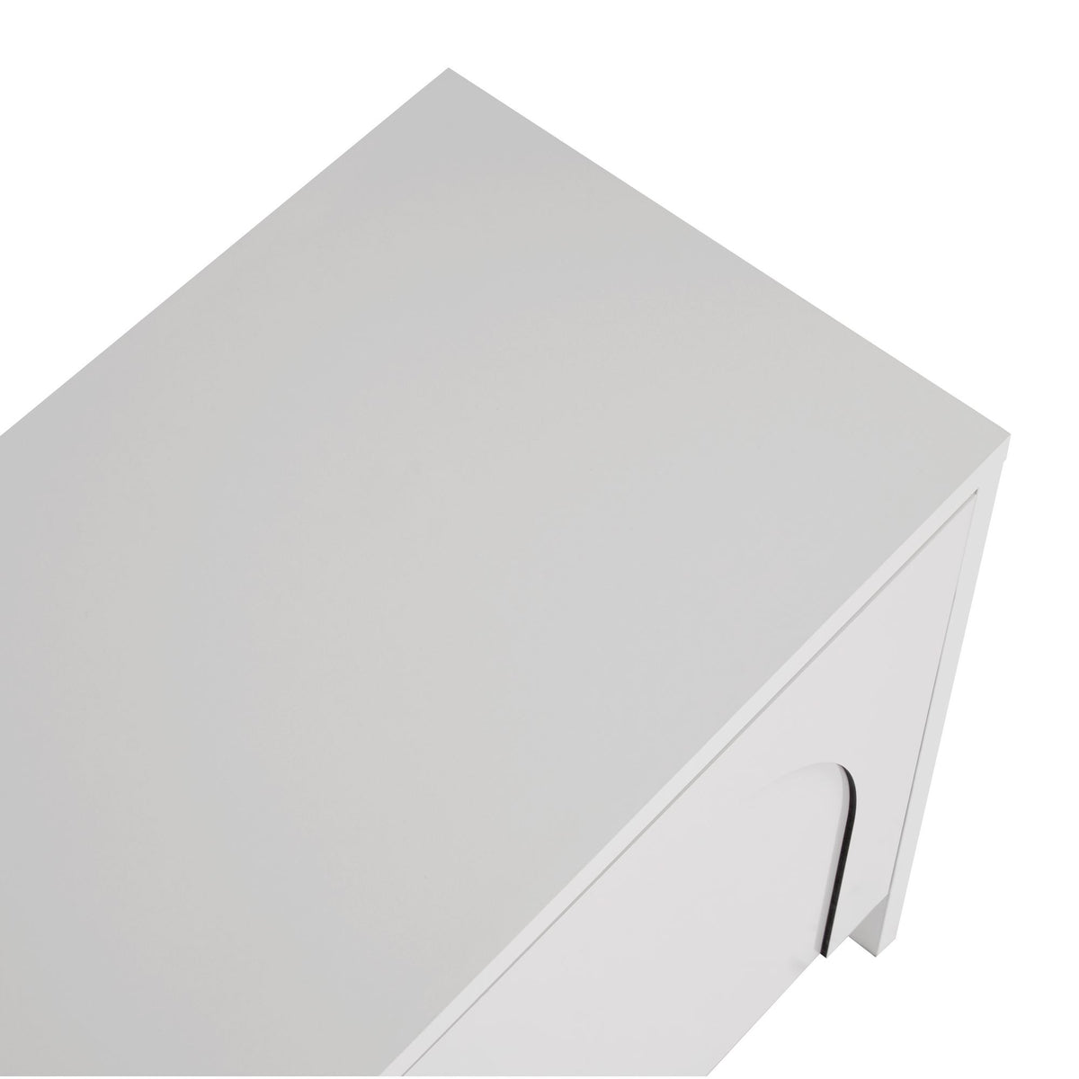 Aurelia TV cabinet white 180 cm Melamine-coated wood