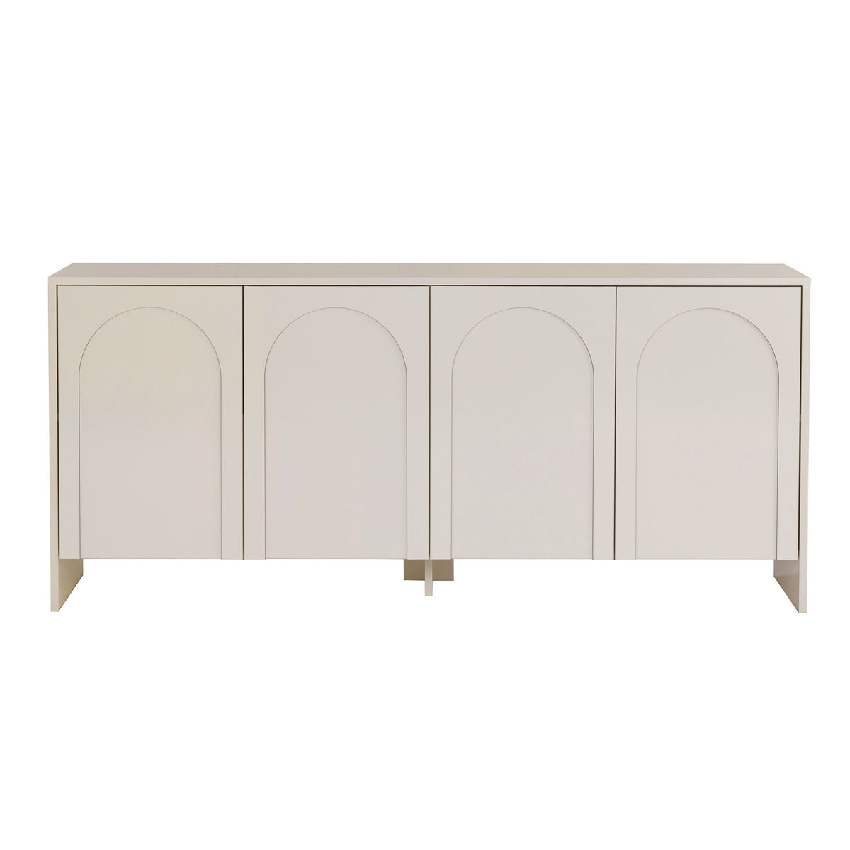 Arlen side table cream 180 cm Melamine-coated wood