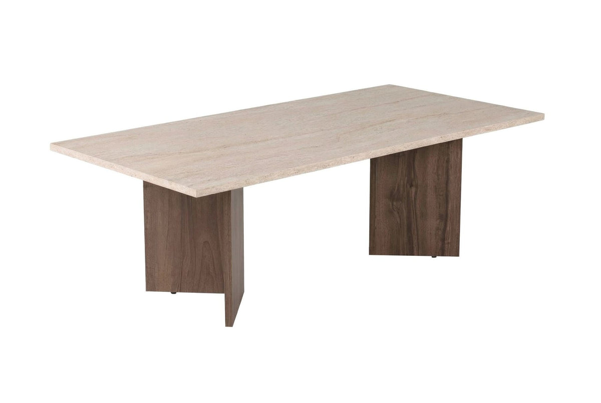 Sabin - Travertine, Venezia Walnut Travertine Walnut 100% MELAMINE COATED PARTICLE BOARD