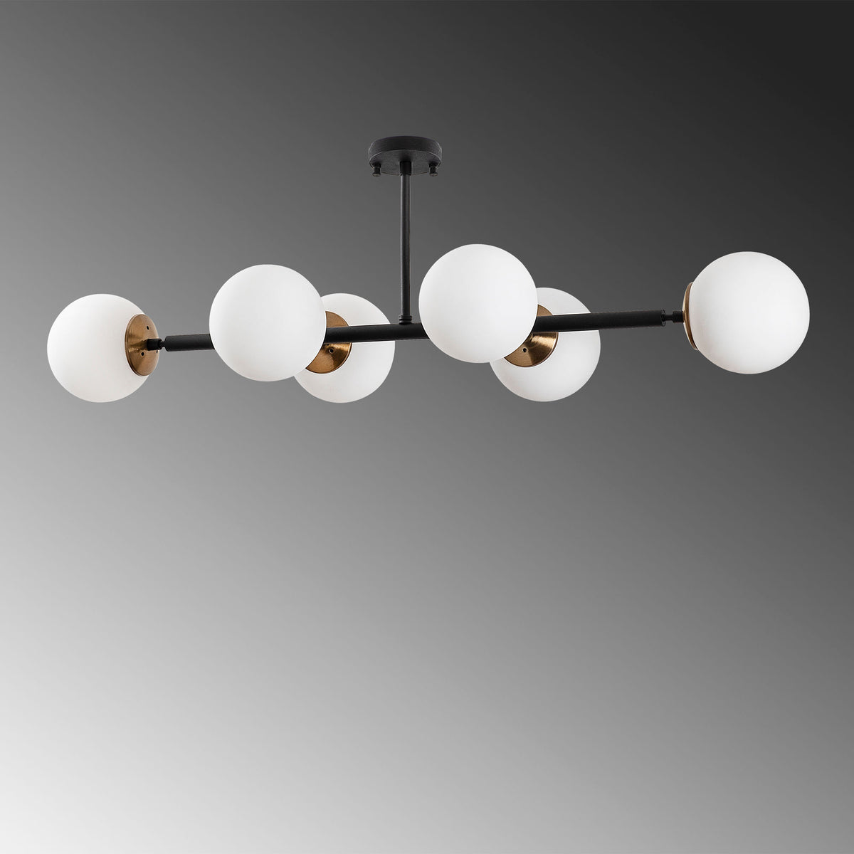 Hanging lamps - Hanging lamp 6 - lights Cream Glass Radiance - Dimehouse