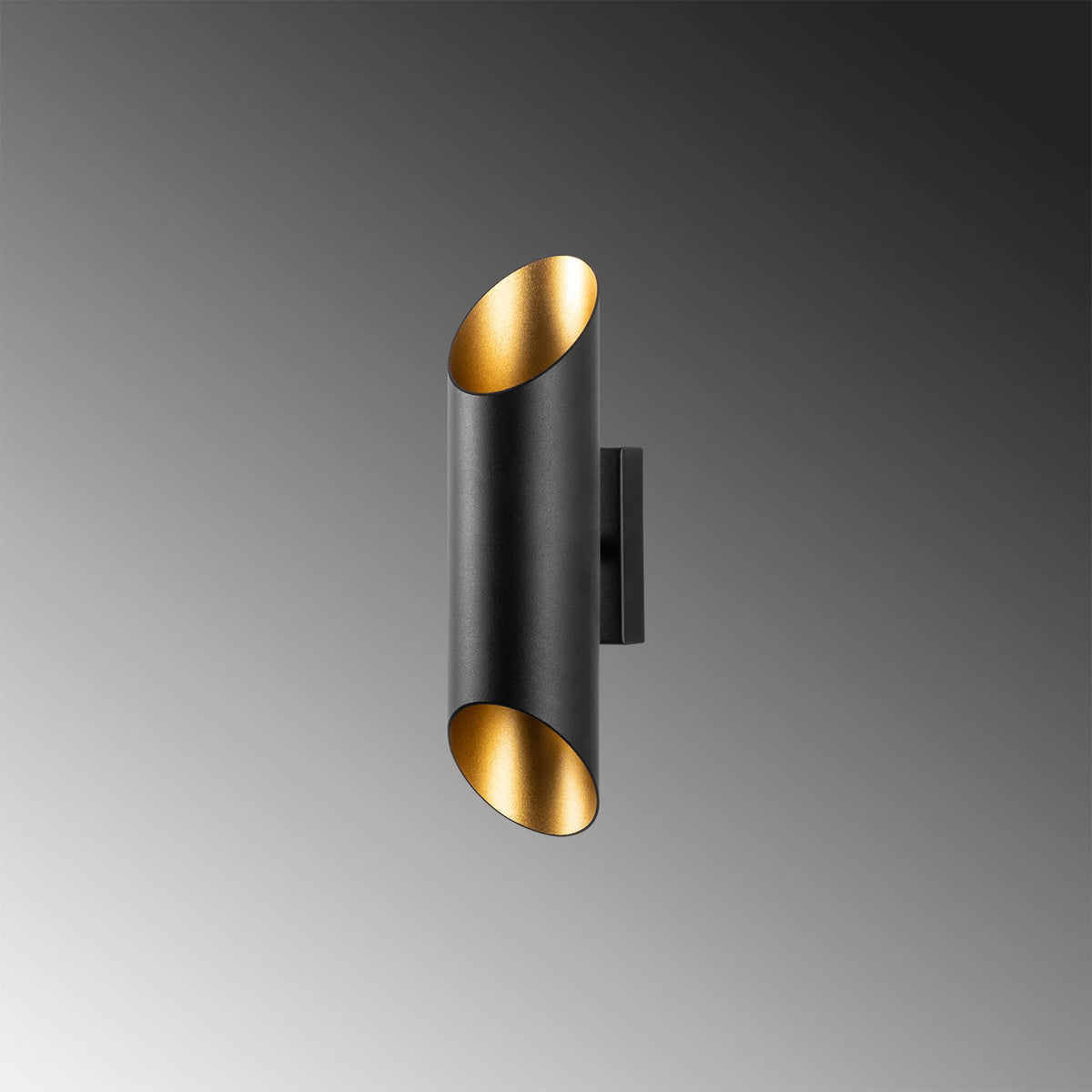 Wall lamps - Wall lamp Black Gold Metal Juniper - Dimehouse
