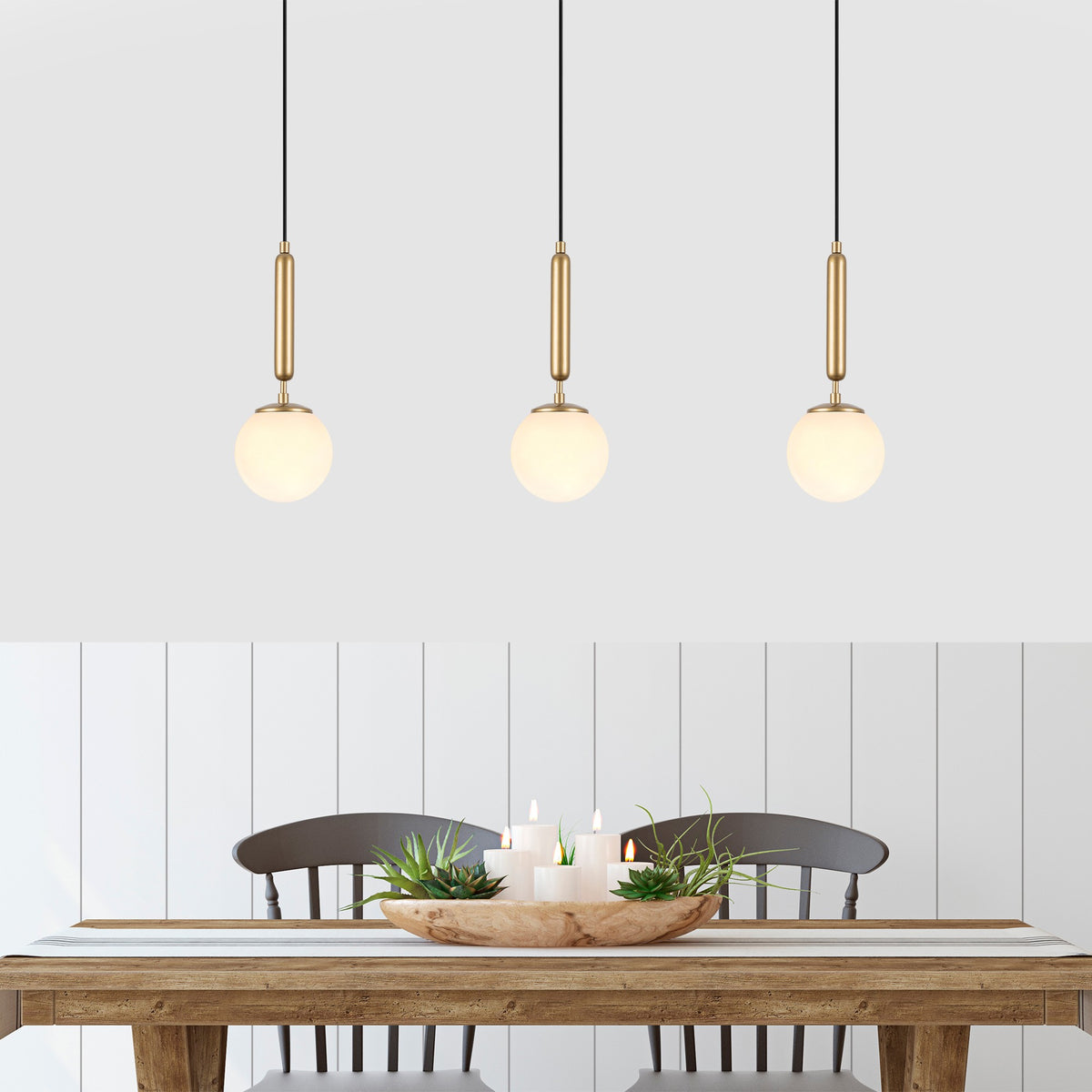 Hanging lamps - Hanging lamp 1 - light Gold Glass Cascade - Dimehouse