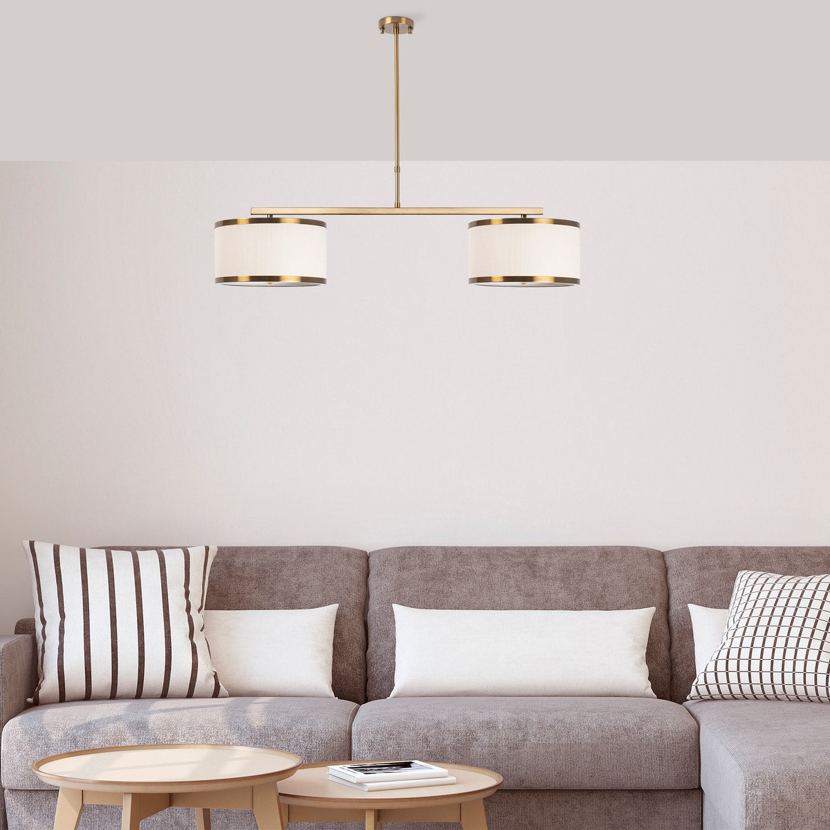 Hanging lamps - Hanging lamp 2 - light Bronze-colored Dust Frost - Dimehouse