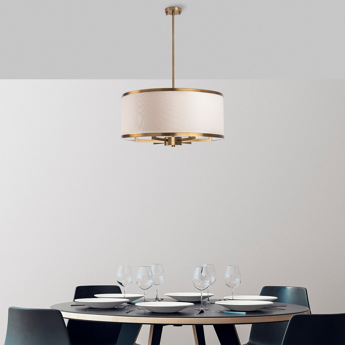 Hanging lamps - Hanging lamp 1 - light Bronze-colored Dust Frost - Dimehouse