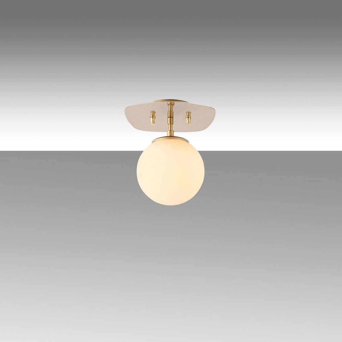 Ceiling lamps - Ceiling lamp 1 - light Gold Glass Axel - Dimehouse