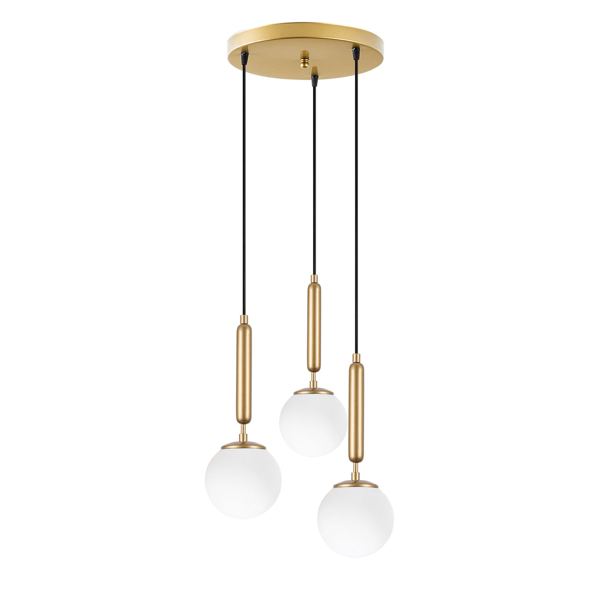Hanging lamps - Hanging lamp 3 - lights Gold Glass Cascade - Dimehouse