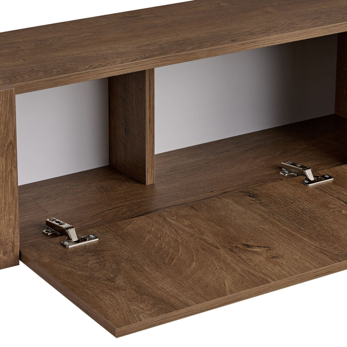 Nexus TV cabinet oak look black 180 cm Kafkas oak look / Black Melamine-coated wood