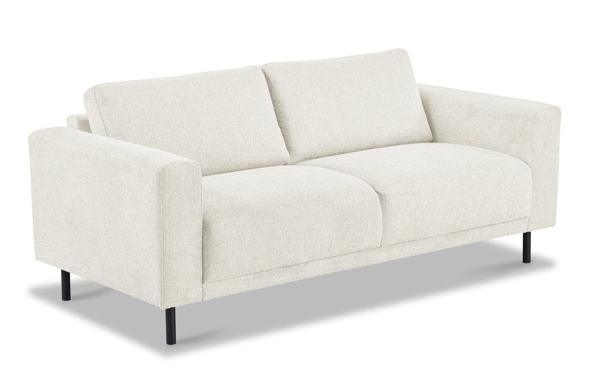 Sofas - Modern 2.5-seater Sofa Beige Fabric Aniko 183x90x78 cm - Dimehouse