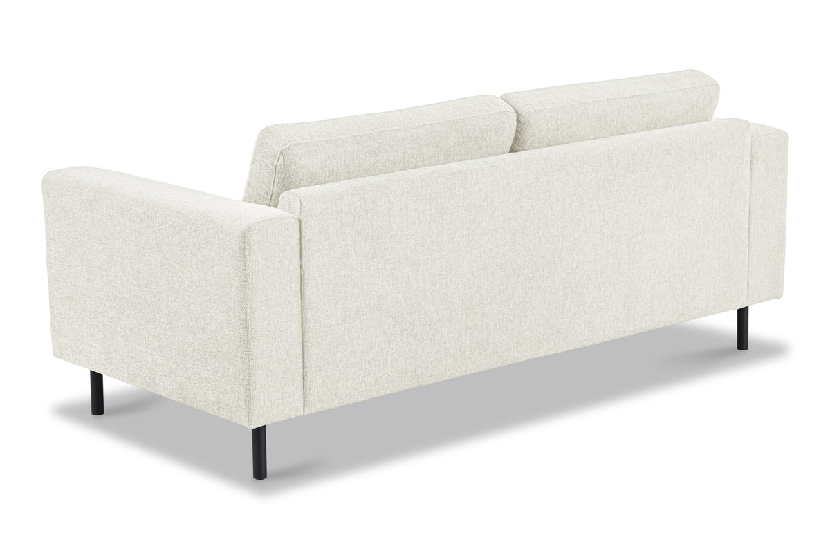Sofas - Modern 2.5-seater Sofa Beige Fabric Aniko 183x90x78 cm - Dimehouse