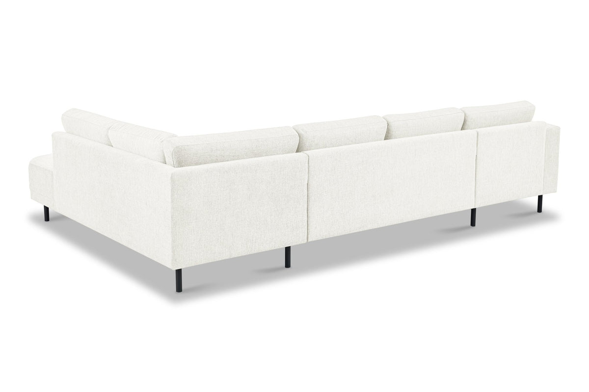 Sofas - Modern U - Sofa Corner Sofa Beige Fabric - Right - 310x197x142 cm - Aniko - Dimehouse