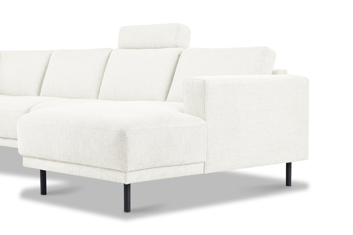 Sofas - Modern U - Sofa Corner Sofa Beige Fabric - Left - 310x197x142 cm - Aniko - Dimehouse
