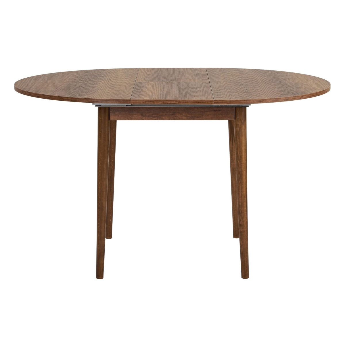 Dining tables - Dining table Walnut Melamine extendable 100 - 130 cm - Vienna - Dimehouse