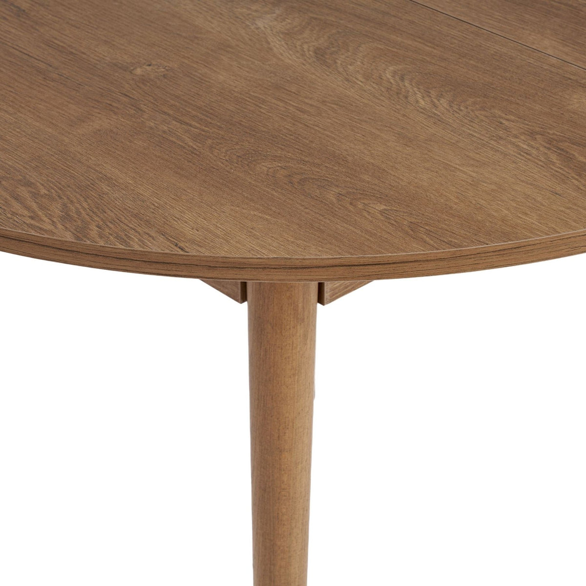 Dining tables - Dining table Oak Melamine extendable 100 - 130 cm - Vienna - Dimehouse