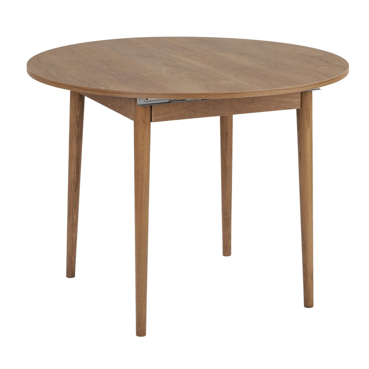 Dining tables - Dining table Oak Melamine extendable 100 - 130 cm - Vienna - Dimehouse