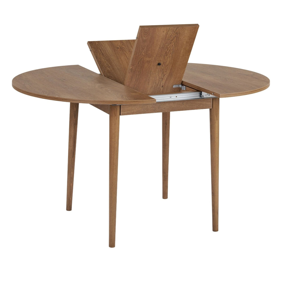 Dining tables - Dining table Oak Melamine extendable 100 - 130 cm - Vienna - Dimehouse
