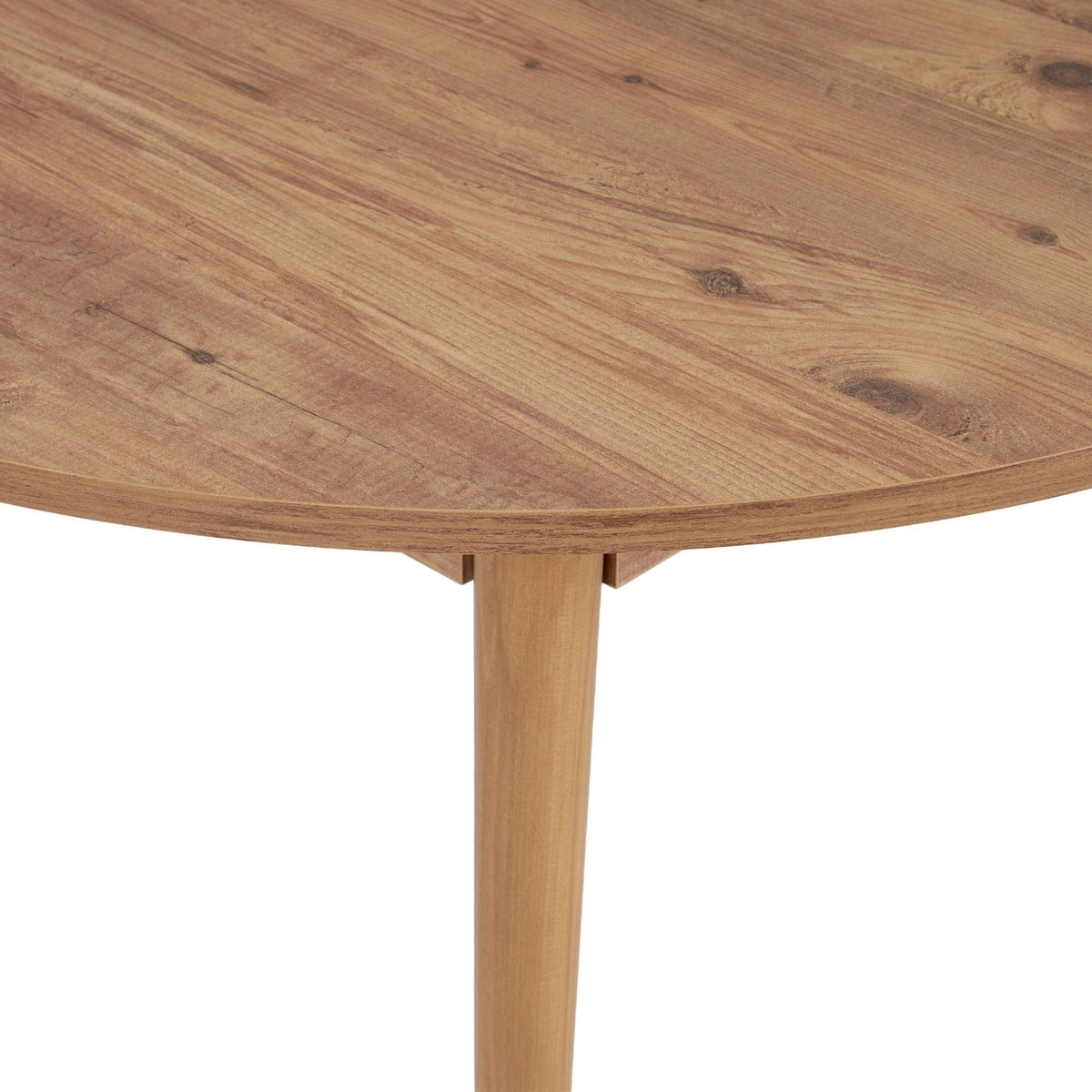 Dining tables - Dining table Pine Melamine extendable 100 - 130 cm - Vienna - Dimehouse