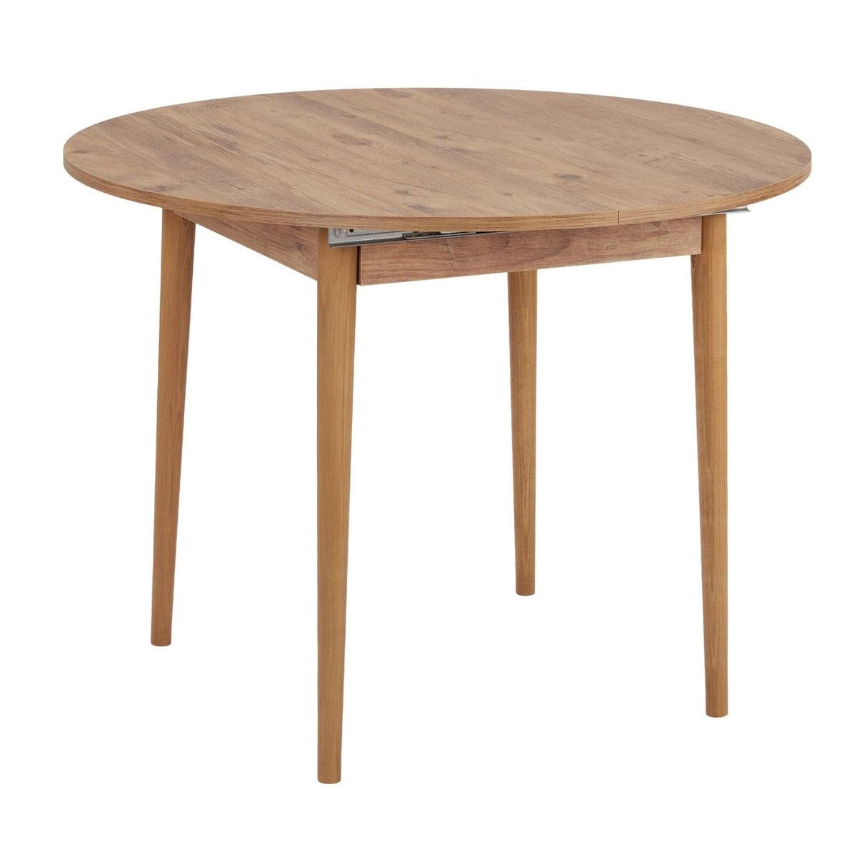 Dining tables - Dining table Pine Melamine extendable 100 - 130 cm - Vienna - Dimehouse
