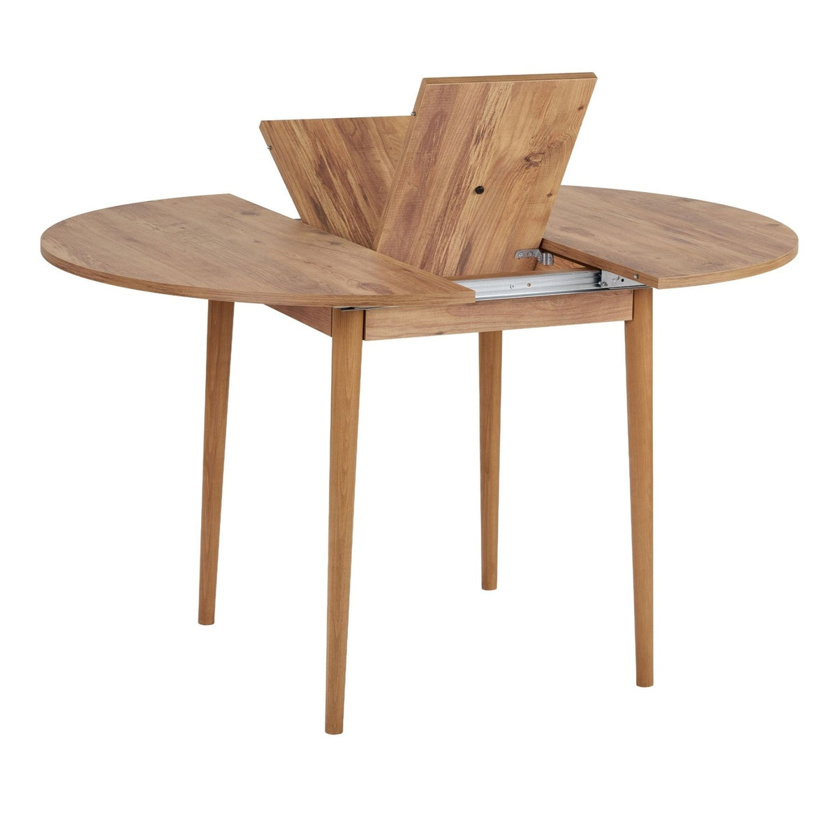 Dining tables - Dining table Pine Melamine extendable 100 - 130 cm - Vienna - Dimehouse