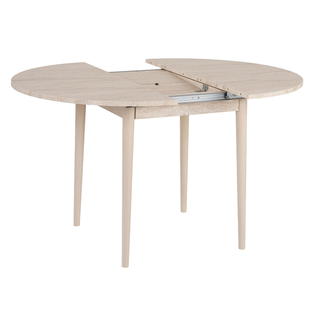 Dining tables - Travertine melamine dining table extendable 100 - 130 cm - Vienna - Dimehouse