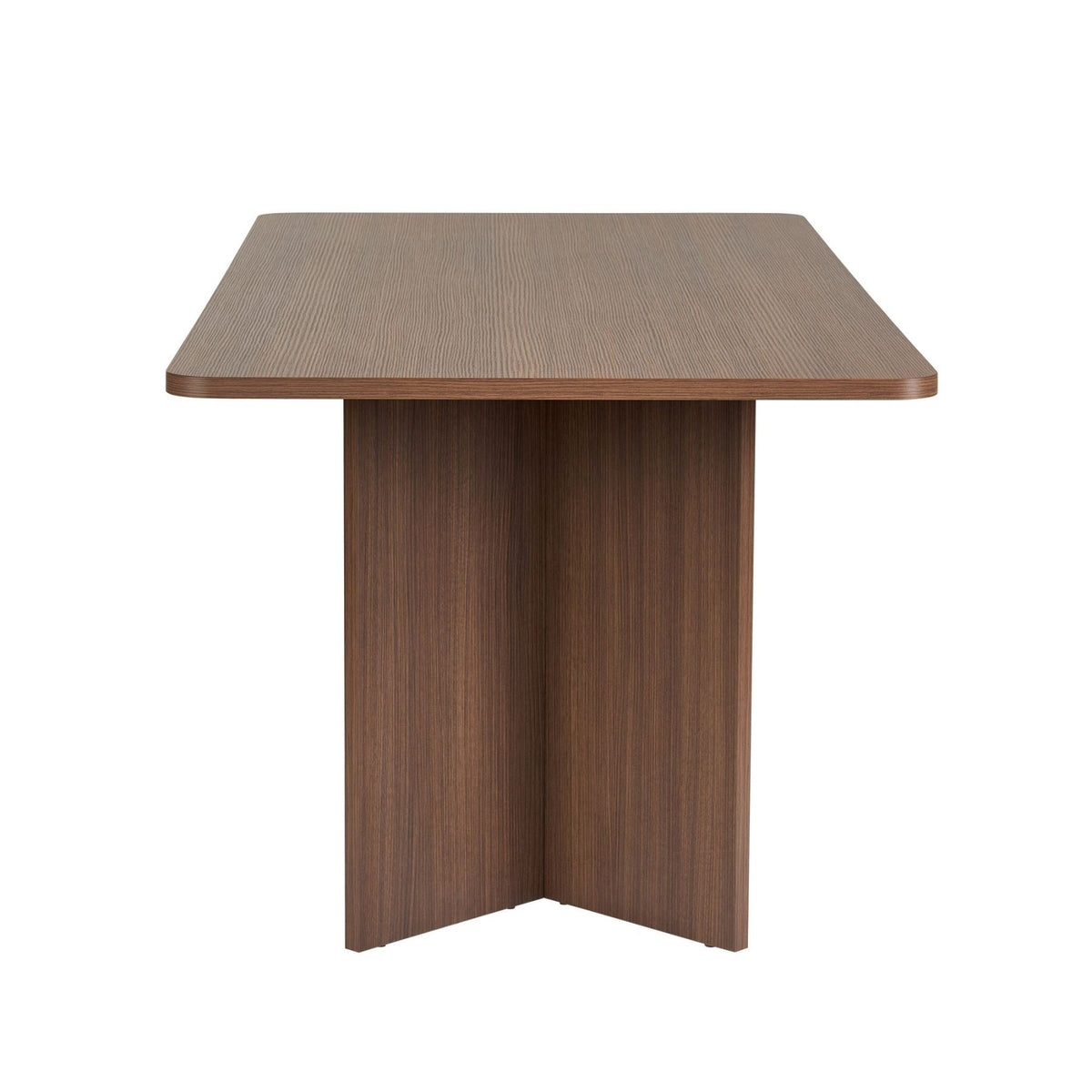 Dining tables - Dining table Walnut Melamine rectangular 180x89.5x75 cm - Linova - Dimehouse