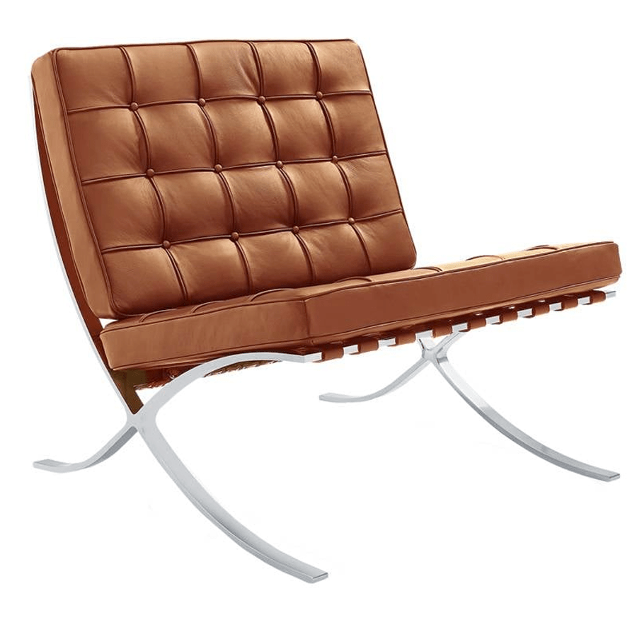 Armchairs - Design armchair cognac premium leather Expo - Dimehouse