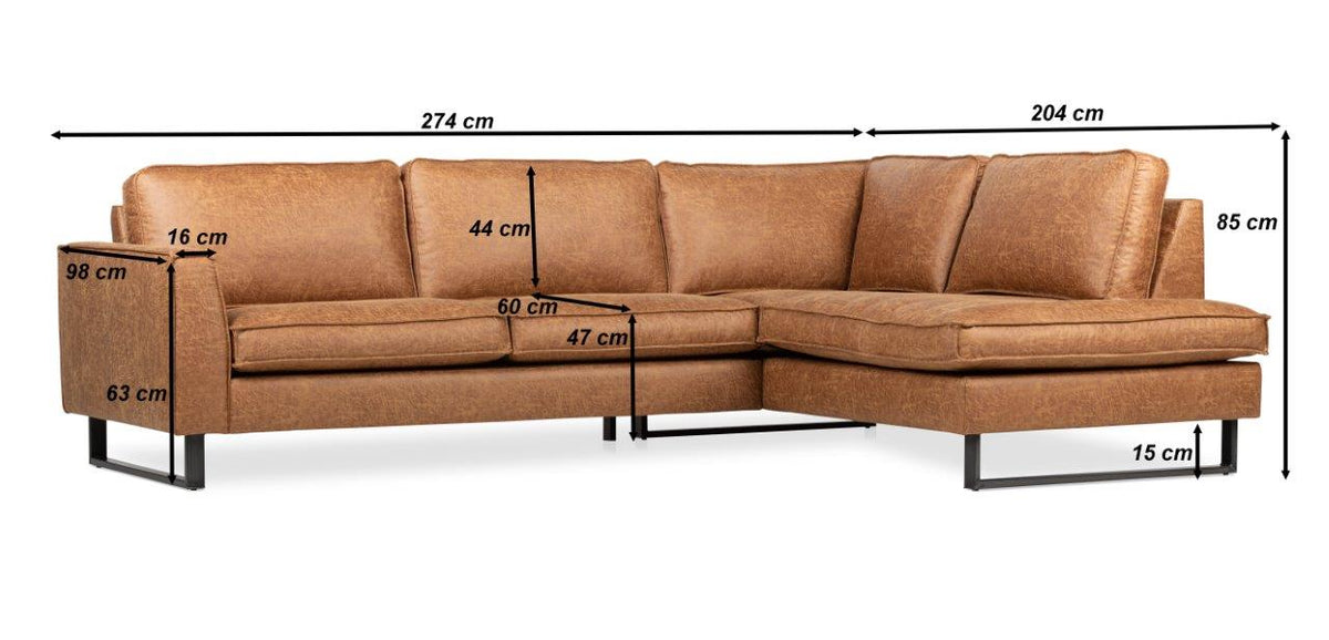 Sofas - Corner sofa gray microfibre Tulin - right - Dimehouse