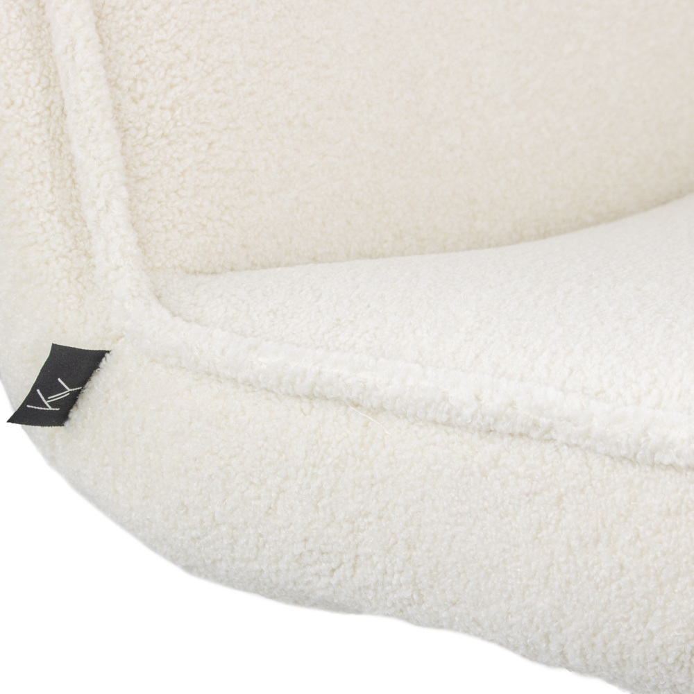 Armchairs - Marijn teddy natural swivel armchair - Dimehouse