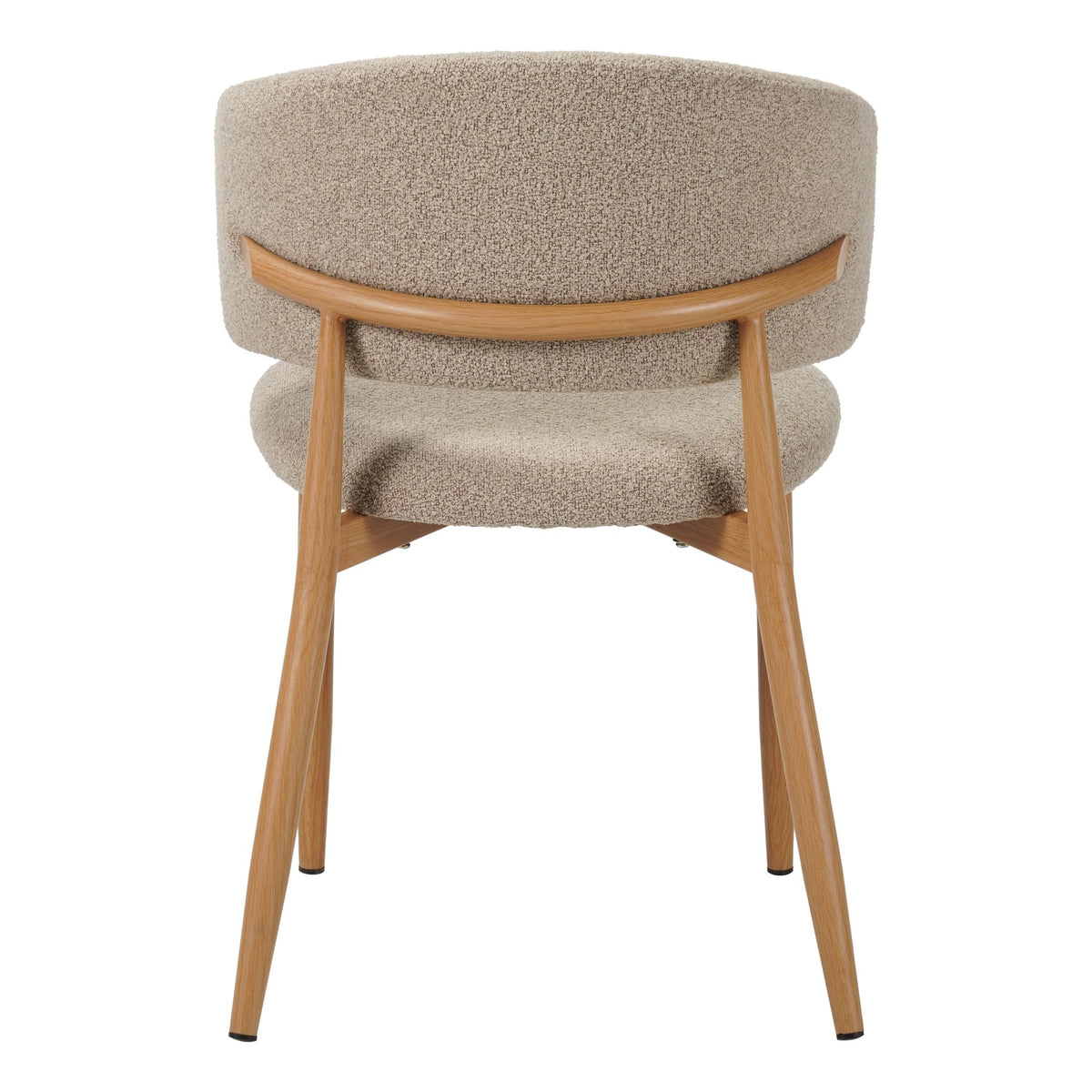 Dining room chairs - Japandi Dining room chair Yuka Sand - Oak look Frame - Dimehouse