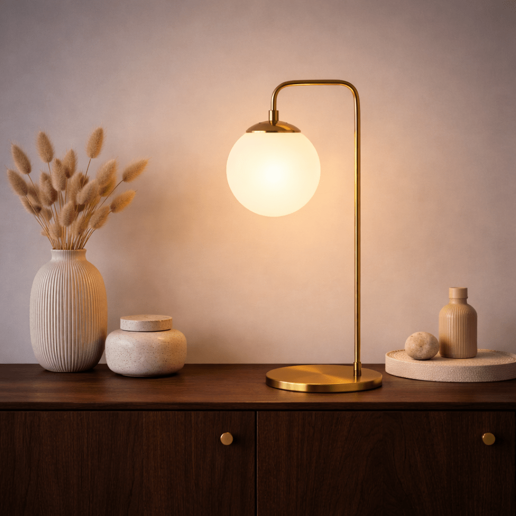Table lamps - Table lamp Bronze-colored Glass Brim - Dimehouse