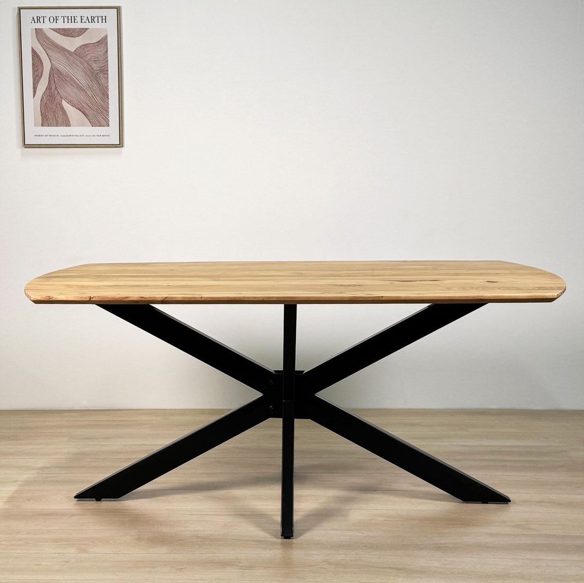 Dining tables - Extendable Dining Table Mack Danish Oval Acacia Wood 175 - 275x90 cm - Dimehouse