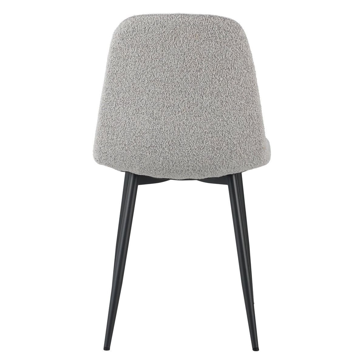 Dining room chairs - Set of 4 Scandinavian Dining room chairs Natural Melange Bouclé Fabric Swift - Without Armrests - Dimehouse