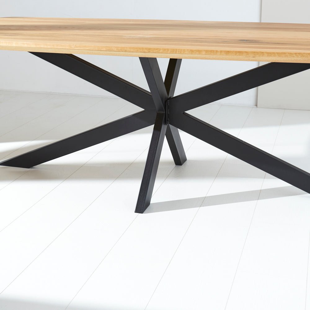 Dining tables - Dining table Odin oak oval matrix frame large - Dimehouse