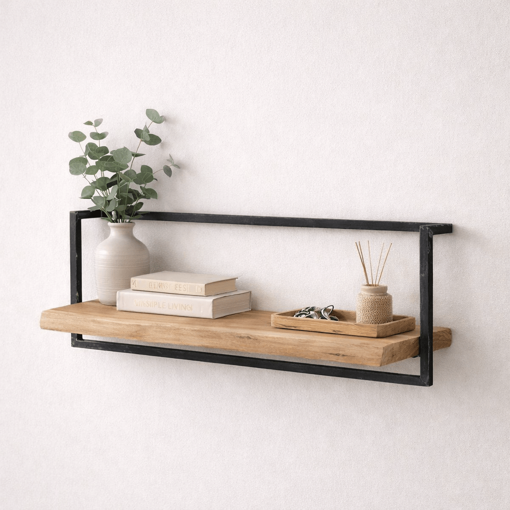 Wall shelves - Wall shelf Solid Acacia wood - various sizes - Aberdeen - Dimehouse