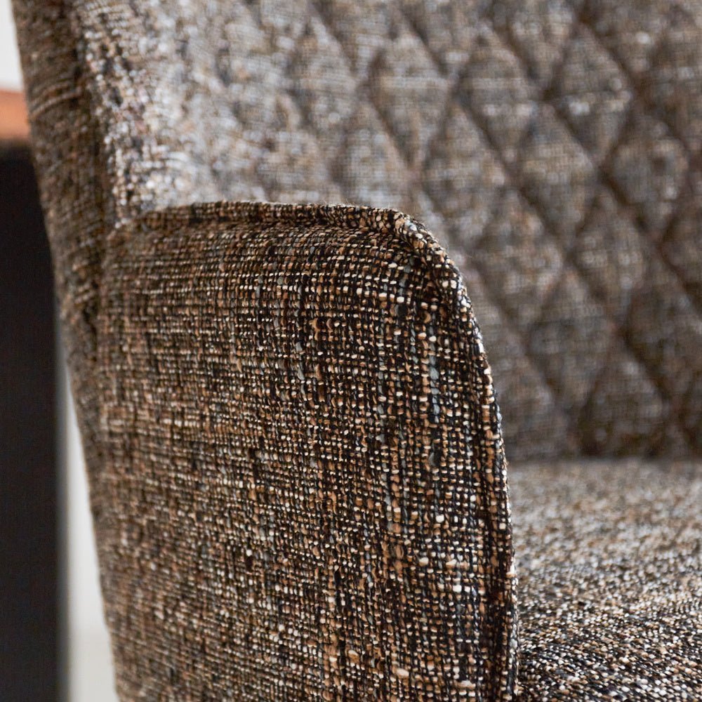 Bar stool Novan chenille Dimehouse Dark gray LxWxH 75x58x54 Fabric Atmospheric photo detail