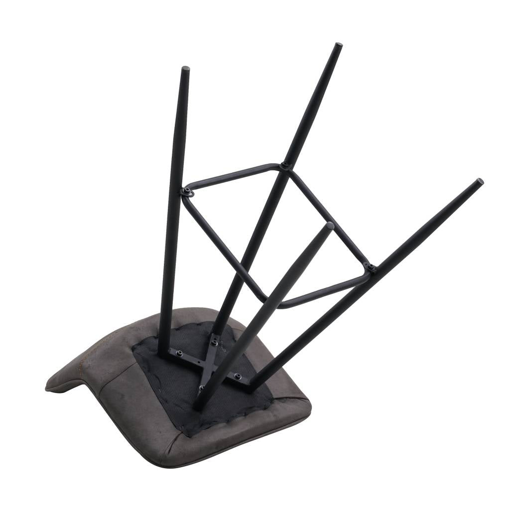 Barstool Kenton Dimehouse Anthracite LxWxH 84x54x49 Microfiber White photo different