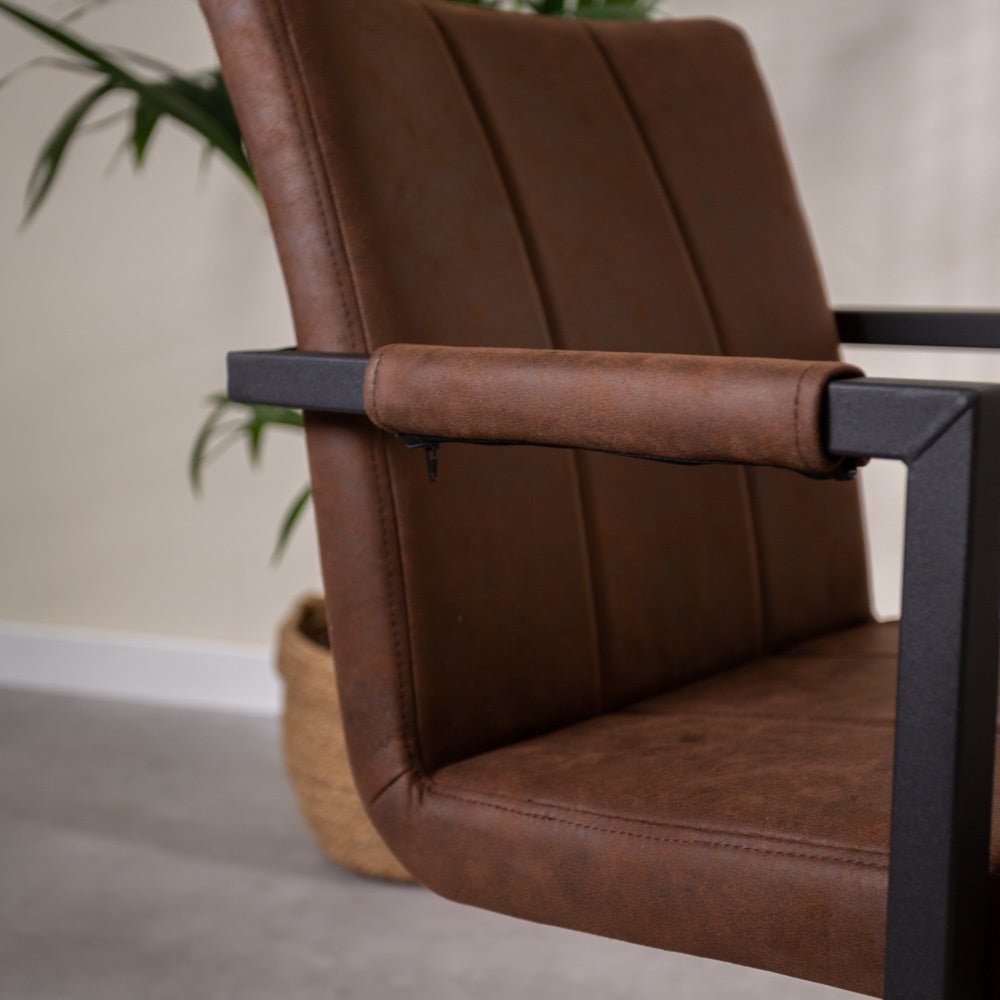 Dining room chair Jackson Dimehouse Brown LxWxH 71x58x54 Fabric Atmospheric photo detail