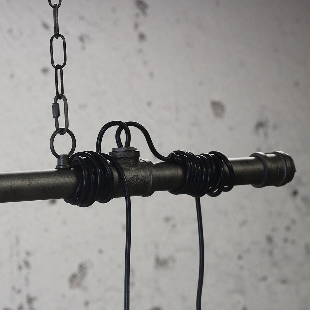 Hanging lamp Bray Dimehouse Gray LxWxH 89x15x8 Metal Atmospheric photo detail