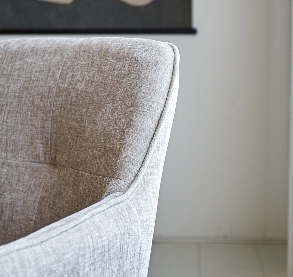 Dining room chair Camiel Dimehouse Gray LxWxH 62x61x54 Fabric Atmosphere photo different