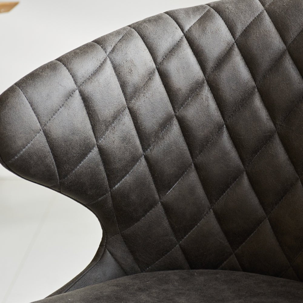 Dining room chair Eloi Dimehouse Anthracite LxWxH 58x58x54 Fabric Atmosphere photo different