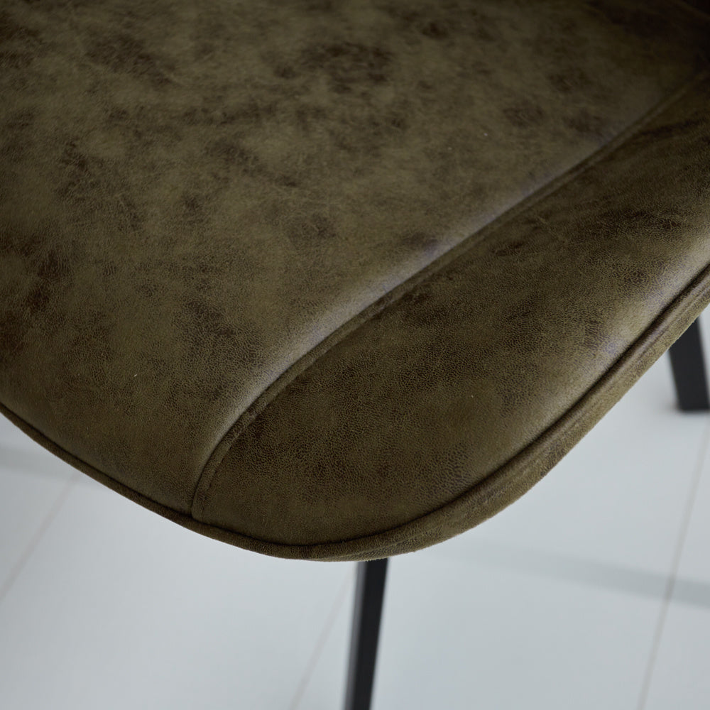 Dining room chair Jada Ecoleather Dimehouse Green LxWxH 79x57x53 Eco leather Atmospheric photo detail