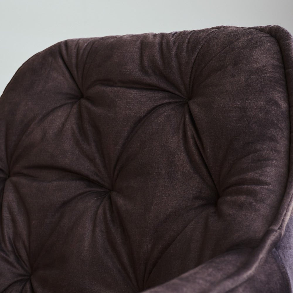 Dining room chair Audrey Dimehouse Anthracite LxWxH 71x68x49 Fabric Atmospheric photo detail