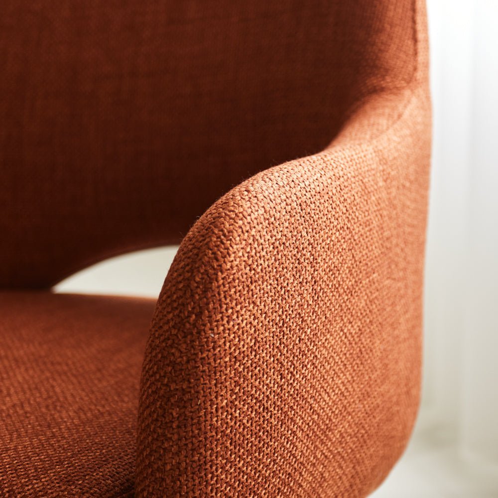 Dining room chair Suzy Dimehouse Orange LxWxH 64x61x53 Fabric Atmosphere photo different