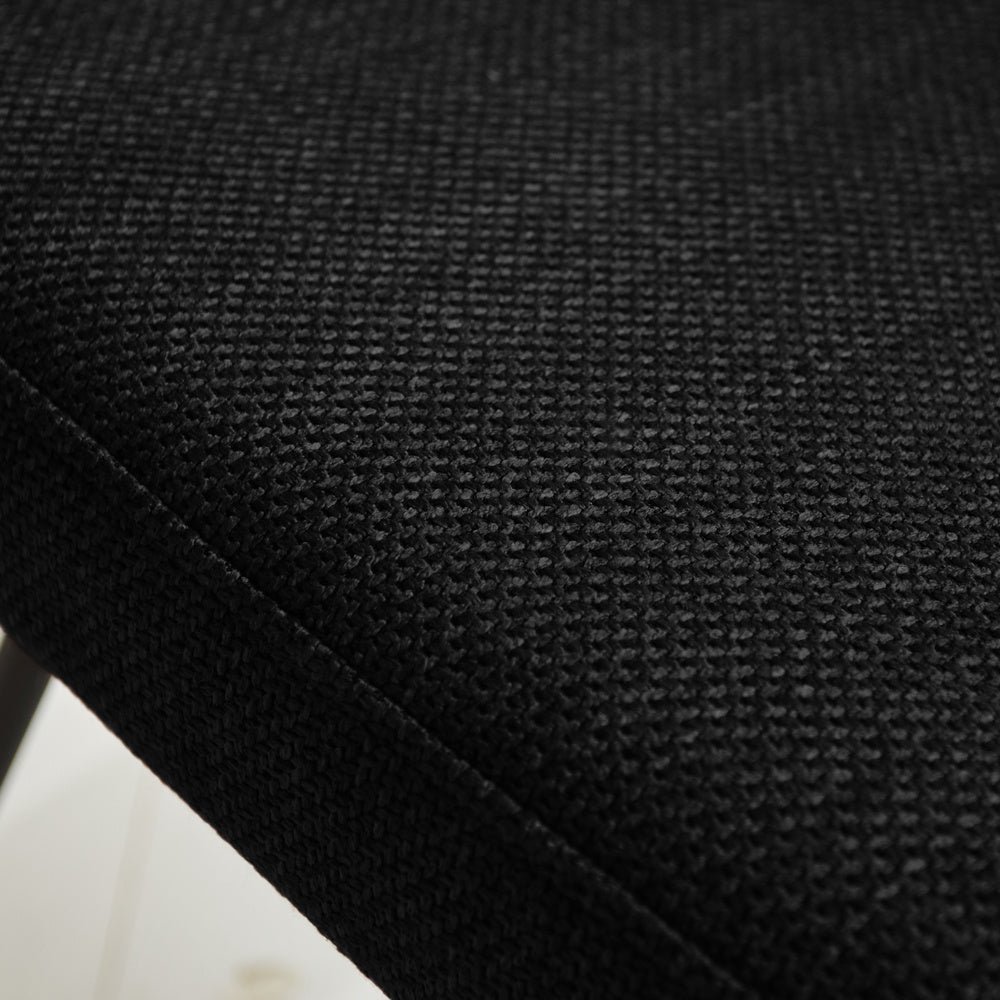 Dining room chair Suzy Dimehouse Black LxWxH 64x61x53 Fabric Atmospheric photo detail